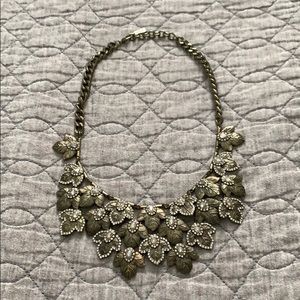 Leaf pattern Baublebar statement necklace